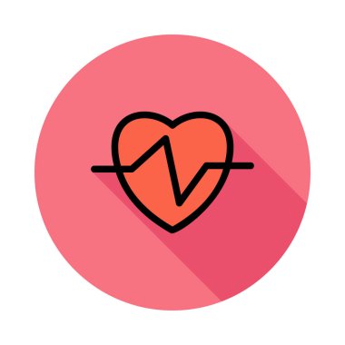 kalp kardiyogram simgesi. vektör çizim