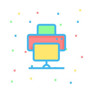 ağ paylaşım simgesi çizimi 