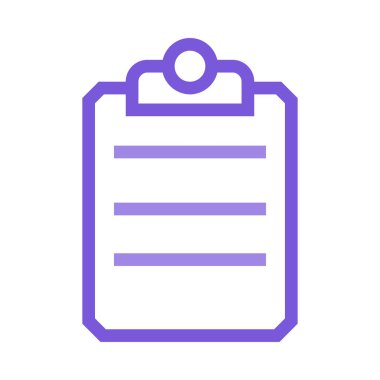 Tıbbi dosya düz simgesi beyaz arka plan, vektör, illüstrasyon izole