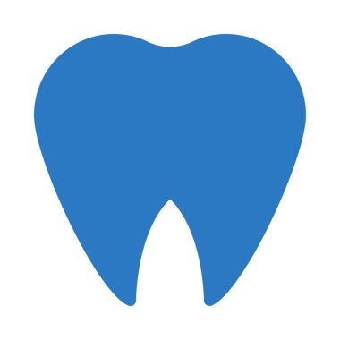 Diş düz simgesi, vektör, illüstrasyon