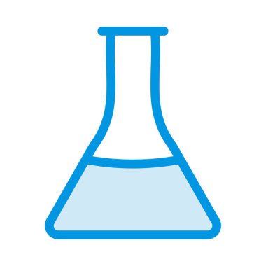 Tıbbi alet düz simgesi beyaz arka plan, vektör, illüstrasyon izole