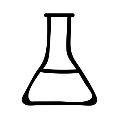 Tıbbi alet düz simgesi beyaz arka plan, vektör, illüstrasyon izole