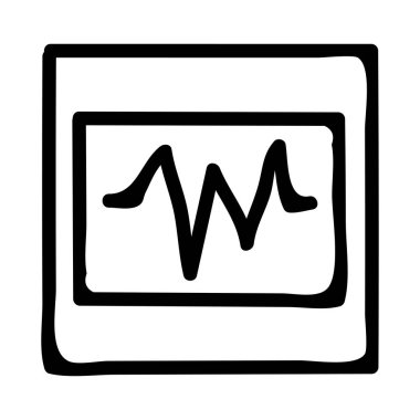 Tıbbi dosya düz simgesi beyaz arka plan, vektör, illüstrasyon izole