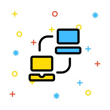 ağ paylaşım simgesi çizimi 