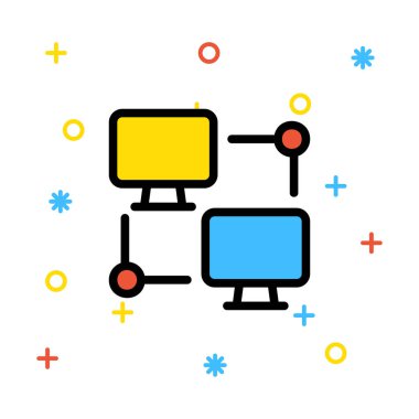 ağ paylaşım simgesi çizimi 