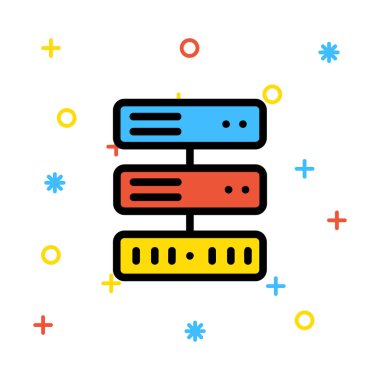 ağ paylaşım simgesi çizimi 