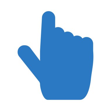 Beyaz arkaplanda insan eli izole edilmiş