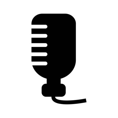 Tıbbi alet düz simgesi beyaz arka plan, vektör, illüstrasyon izole