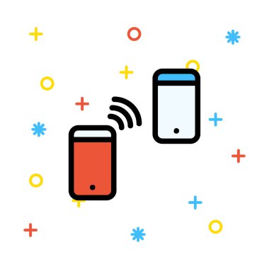 ağ paylaşım simgesi çizimi 