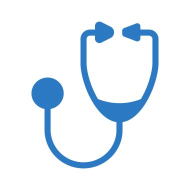 Tıbbi alet düz simgesi beyaz arka plan, vektör, illüstrasyon izole