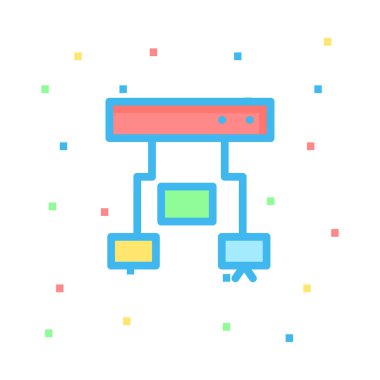 ağ paylaşım simgesi çizimi 