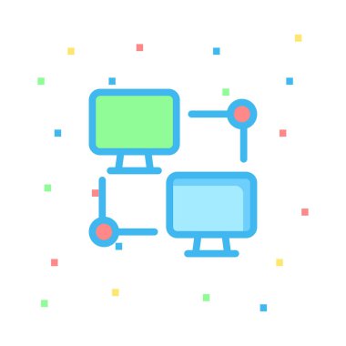 ağ paylaşım simgesi çizimi 