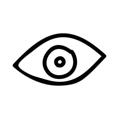 Göz simgesi vektör illüstrasyonu 