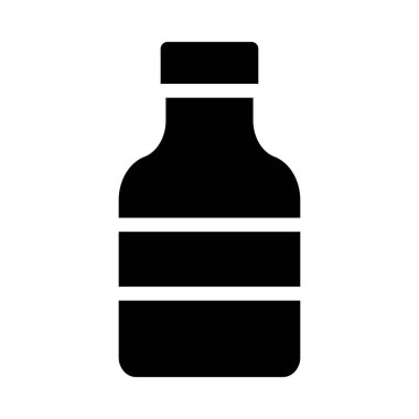 Tıbbi alet düz simgesi beyaz arka plan, vektör, illüstrasyon izole