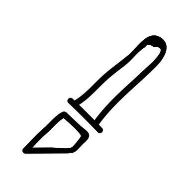 Tıbbi alet düz simgesi beyaz arka plan, vektör, illüstrasyon izole