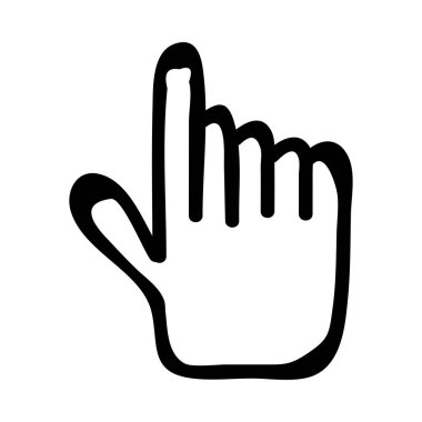 Beyaz arkaplanda insan eli izole edilmiş