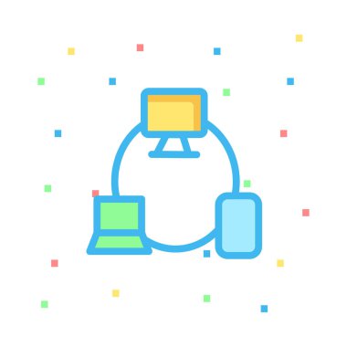 ağ paylaşım simgesi çizimi 