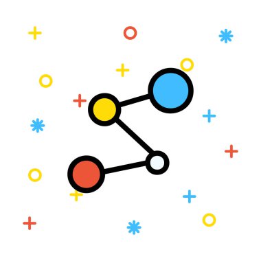 ağ paylaşım simgesi çizimi 