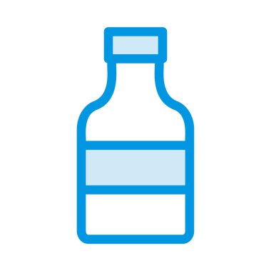 Tıbbi alet düz simgesi beyaz arka plan, vektör, illüstrasyon izole