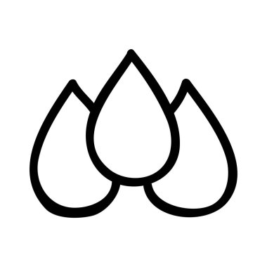 kan damlaları düz simgesi, vektör, illüstrasyon