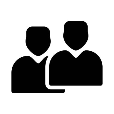 Doktorlar düz simgesi, vektör, illüstrasyon