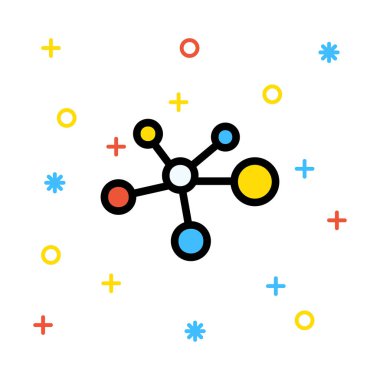 ağ paylaşım simgesi çizimi 