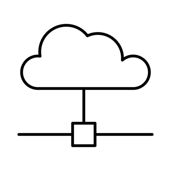 Netwerk Delen Pictogram Vector Illustratie — Stockvector