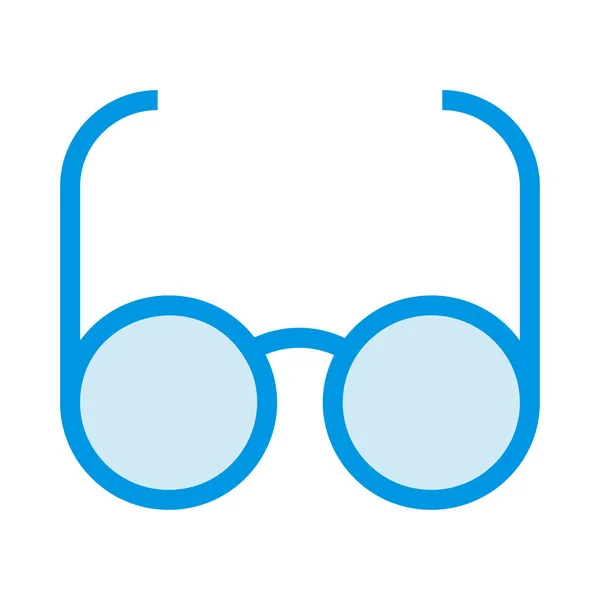 Eyeglasses Flat Icon Vector Illustration — Stock Vector