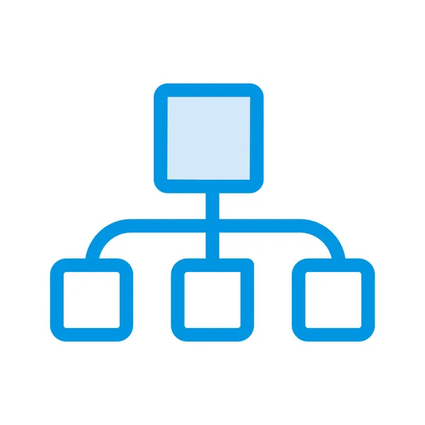 Condivisione Della Rete Icona Vettoriale Illustrazione — Vettoriale Stock