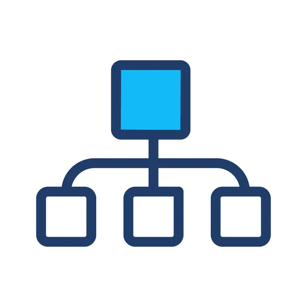 Condivisione Della Rete Icona Vettoriale Illustrazione — Vettoriale Stock