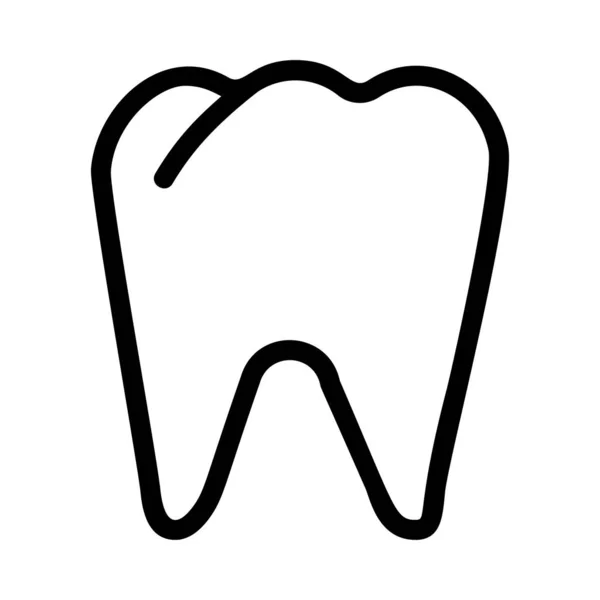 Ícone Dente Ilustração Vetorial —  Vetores de Stock