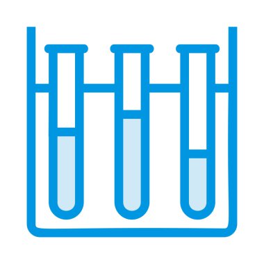Tıbbi alet düz simgesi beyaz arka plan, vektör, illüstrasyon izole