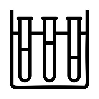 Tıbbi alet düz simgesi beyaz arka plan, vektör, illüstrasyon izole