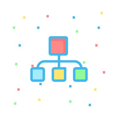 ağ paylaşım simgesi çizimi 