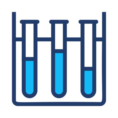 Tıbbi alet düz simgesi beyaz arka plan, vektör, illüstrasyon izole
