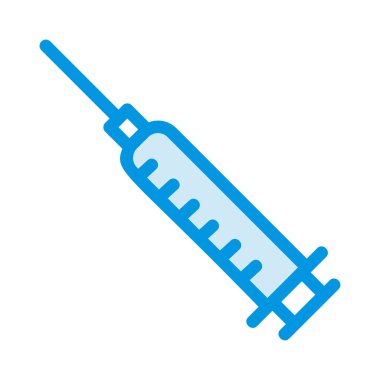 Tıbbi alet düz simgesi beyaz arka plan, vektör, illüstrasyon izole