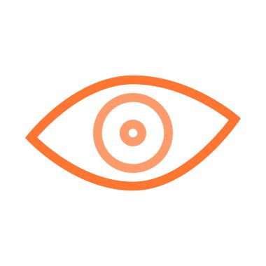 Göz simgesi vektör illüstrasyonu 