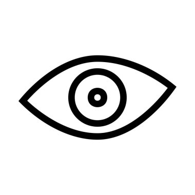 Göz simgesi vektör illüstrasyonu 