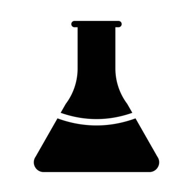 Tıbbi alet düz simgesi beyaz arka plan, vektör, illüstrasyon izole