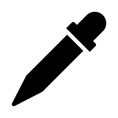 Tıbbi alet düz simgesi beyaz arka plan, vektör, illüstrasyon izole