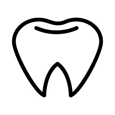 Diş ikonu. vektör illüstrasyonu