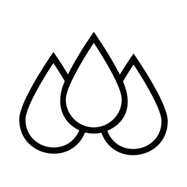 kan damlaları düz simgesi, vektör, illüstrasyon