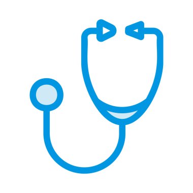 Tıbbi alet düz simgesi beyaz arka plan, vektör, illüstrasyon izole