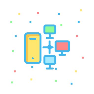 ağ paylaşım simgesi çizimi 