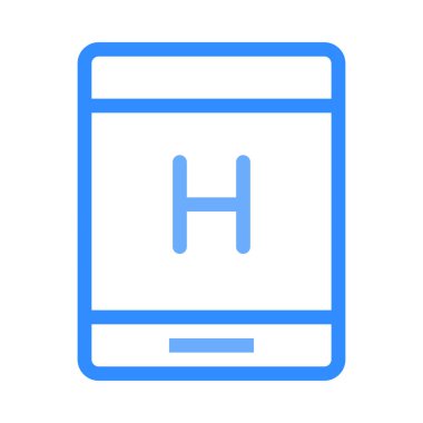 Tıbbi dosya düz simgesi beyaz arka plan, vektör, illüstrasyon izole