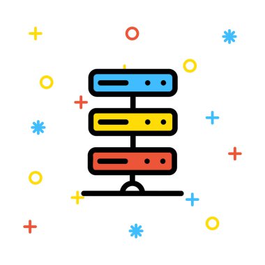 ağ paylaşım simgesi çizimi 