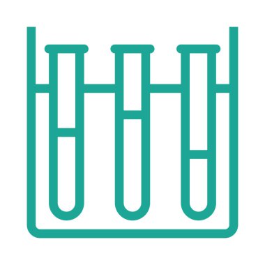 Tıbbi alet düz simgesi beyaz arka plan, vektör, illüstrasyon izole