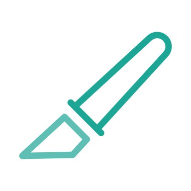 Tıbbi alet düz simgesi beyaz arka plan, vektör, illüstrasyon izole