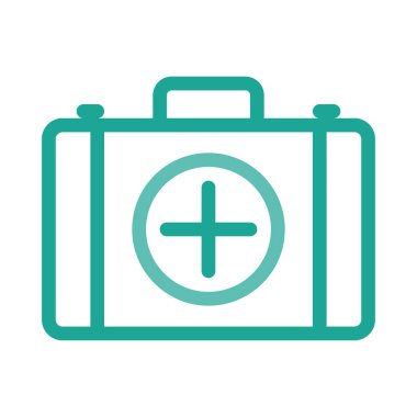 Ecza düz simgesi, vektör, illüstrasyon