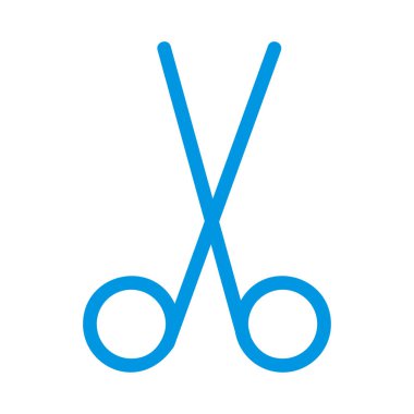 Tıbbi alet düz simgesi beyaz arka plan, vektör, illüstrasyon izole